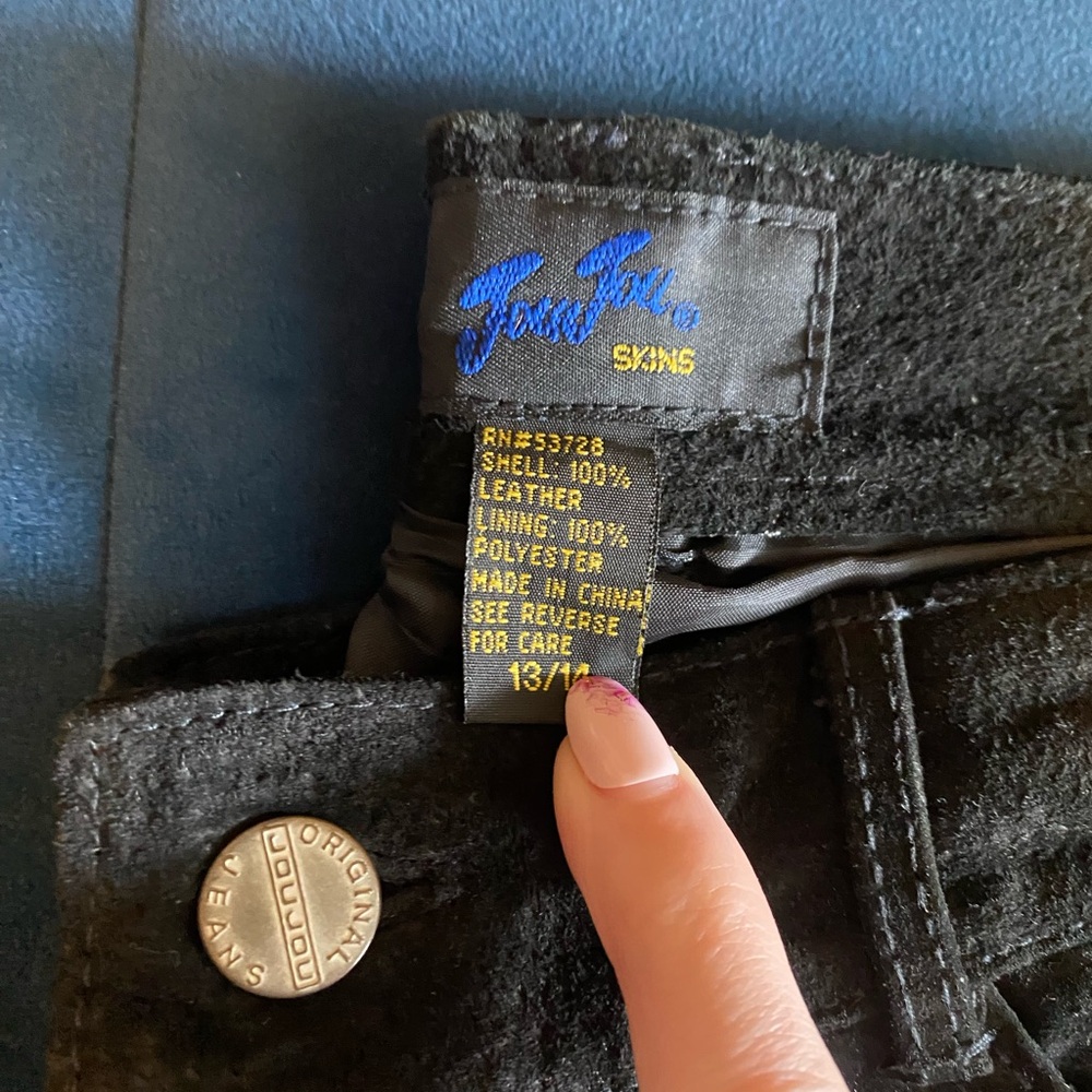 Jou jou 100% leather jeans